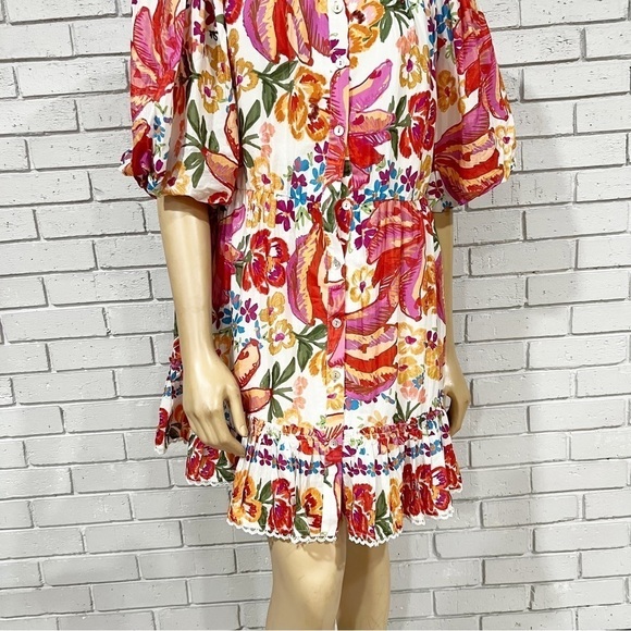 Farm Rio‎ Women’s Spring Bananas Belted Minidress - Picture 2 of 9